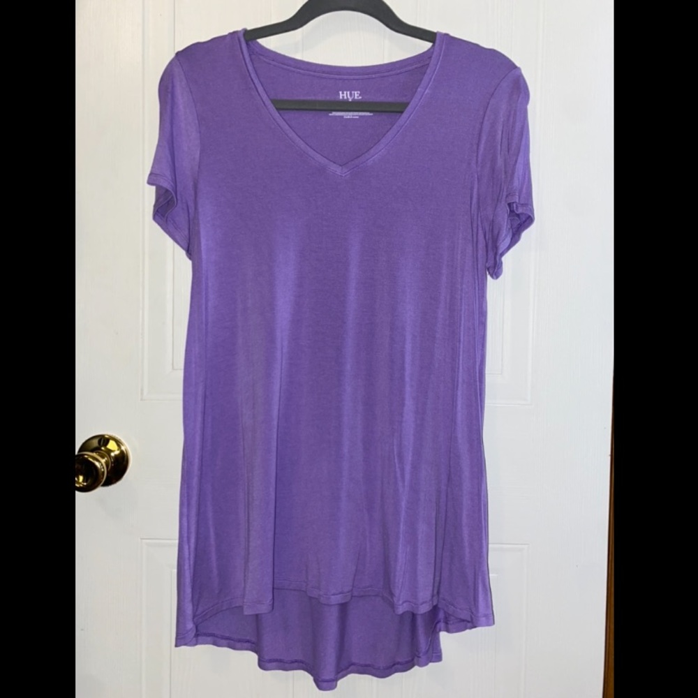 NWOT Hue SZ M Purple Legging Tee